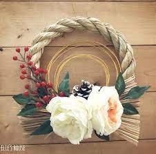 １００均でお正月飾りのしめ縄をおしゃれに簡単ｄｉｙ お正月 飾り 正月 飾り diy お正月 飾り リース