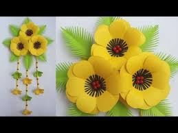 Check spelling or type a new query. Diy Beautiful Wall Hanging How To Make Paper Flower Wall Hanging For Home Room Decorations