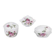 Noritake cream pitcher & sugar bowl w lid. 3pcs Doll House Kitchen Miniature Casserole Pot Bowl Lid With Floral Pattern Buy From 6 On Joom E Commerce Platform