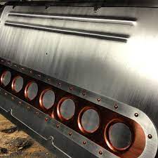 Custom Low Lux Aluminum Door Panels All Together Copper Rivets Ryans Sheetmetal Design Custom Car Interior Sheet Metal Work Sheet Metal Fabrication