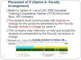 We have listed down the list of international internships with their names and details of the each internship program. Industrial Training Briefing Http Fes Utar Edu Mycurrentstudentsitp