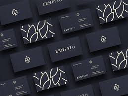 Ernesto On Behance Business Cards Creative Branding Design Logo Name Card Design