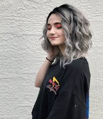 Black And Grey Ombre Hair Bob Silver Fox Curly Hair White Girl Grey Ombre Hair Curly Hair Styles