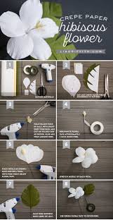 Crepe Paper Hibiscus Lia Griffith Paper Flowers Diy Paper Flowers Flower Crafts