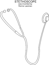 June 19, 2019 coloring daily. Stethoscope Coloring Printable Page