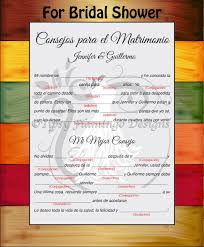 As usual, safari is a bit easier to use. Customized Marriage Advice Spanish Bridal Shower Wedding Etsy Bridal Shower Wedding Games Marriage Advice