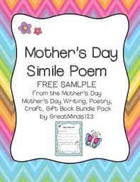 Mother S Day Poem Simile Mothers Day Poems Mothers Day Book Simile Poems