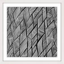 Black And White Framed Prints Uk East Urban Home Overlap Framed Graphic Art Black White Abstract Abstract Lines Hand Painting Art
