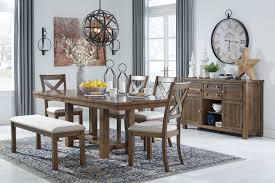 Shop ashley furniture homestore online for great prices, stylish furnishings and home decor! Moriville Dining Table And 4 Chairs And Bench Set Ashley Furniture Homestore