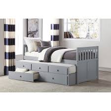 Beds with drawers popularly referred to as storage beds with drawers are most suitable for all users who fancy the added storage the bed provides. Orion Twin Trundle Bed W Two Storage Drawers Homelegance Furniture Cart