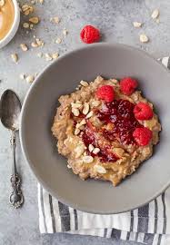 Healthy Peanut Butter Jelly Oatmeal Recipe Easy Breakfast Idea Recipe In 2020 Healthy Peanut Butter Recipes Easy Oatmeal Recipes