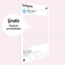Burbujas o bocadillos para el photocall, escribe en ellas mensajes, textos. Photocall Marco Instagram Personalizado
