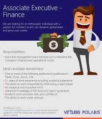 Associate Finance Executive At Virtusa Pvt Ltd Career First Finance Accounting Jobs Company Financials