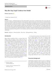 If cancer attracts girls then why don't i have any girls after me? Pdf Why Men Stay Single Evidence From Reddit