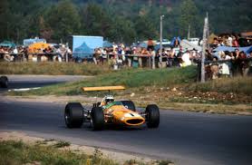 Formula One / Canadian Grand Prix at Circuit Mont-Tremblant in 1968 ! Also  very nice the trees colors !