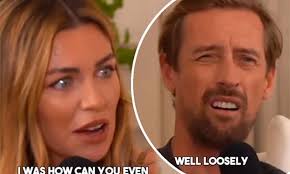 Abbey Clancy fumes at Peter Crouch for saying getting to final was better  than birth of his kids