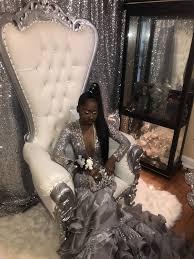 Chicago Chicago Prom Silver Prom Dress Prom Custom Chip Bag Prom 2018 Extended Ponytail Silver Gl Black Girl Prom Dresses Silver Prom Dress Prom Dresses