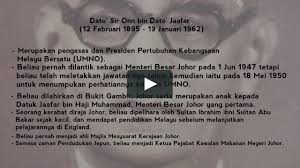 Encik mohd shahazrin bin saharudin 2. Perjuangan Dato Onn Jaafar On Vimeo