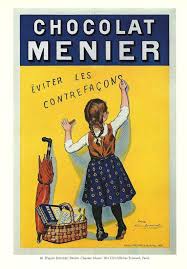 Chocolat Menier Vintage French Food Advertisement Poster Etsy Vintage Advertisements Vintage Posters Advertising Poster
