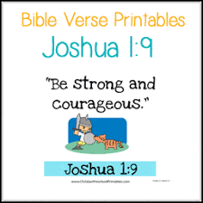 Here's another explanation of the soak bible study method and bible coloring chart if you need more guidance: Joshua 1 9 Bible Verse Printables Christian Preschool Printables