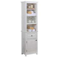 Unit instead armed with resolution 1920px x 1280px. Dorset Bathroom Storage Tower With Open Upper Shelves Lower Cabinet And Drawer Alaterre Furniture Target
