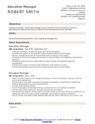 A curriculum vitae (cv) written for academia should highlight research and teaching experience, publications, grants and fellowships, professional associations and licenses, awards, and any other details in your experience that show you're the best candidate for a faculty or research position advertised by a college or university. Education Manager Resume Samples Qwikresume