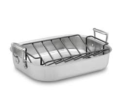 All Clad Stainless Steel Large Roasting Pan With Rack Williams Sonoma All Clad Roasting Pan Stainless