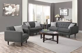 A slightly dark grey color, which dominates in this living room set. Coaster Stansall 2pc Grey Sofa Loveseat Set Dallas Tx Living Room Set Furniture Nation