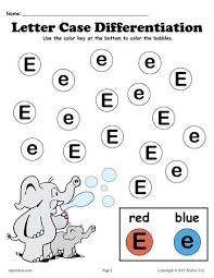 Letter E Do A Dot Printables For Letter Case Differentiation Practice Letter Q Worksheets Do A Dot Letter E Craft