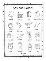 Practice page for tracing the blends. Articulation Coloring Sheets For L And L Blends Speech Sounds Tpt