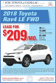 Fox toyota of cadillac, located in cadillac, michigan, is at north mitchell street 1490. Best Toyota Fox Toyota Cadillac Mi