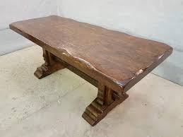 Rare Massive Very Heavy Solid Antique Early 1900s French Trestle Oak Dining Table Dining Table Vintage Dining Table Oak Dining Table