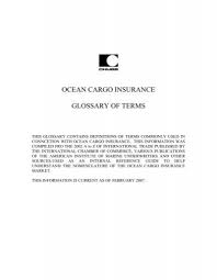 Visit to learn how to calculate torque along with its formula, meaning and applications. Ocean Cargo Insurance Glossary Of Terms Chubb Group Of