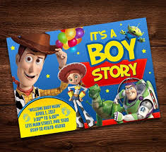 Dianaprintart I Will Do For You Birthday And Newborn Baby Invitation Card Design For 10 On Fiverr Com Toy Story Invitations Toy Story Baby Disney Baby Shower