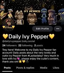 ✨💛Daily Ivy Pepper💛✨ on X: Welp… since twitter isnt working properly  (even tho its owned by one of the richest persons in the world) Ill plug  in my Bluesky account! Hardly post
