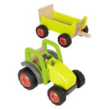 Maybe you would like to learn more about one of these? Tracteur Vert Avec Remorque En Bois Jouet Enfant Goki