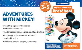 Activities work on number recognition, one to one correspondence, counting and other early childhood math concepts. Disney Learning Magical Adventures In Preschool Workbook 200 Number And Letter Recognition Shapes Patterns And Handwriting Practice Activities 256 Pgs Disney Learning Carson Dellosa Education 0044222284329 Amazon Com Books