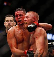 Nate diaz has weighed in on conor mcgregor and khabib nurmagomedov 's latest spat on social media, telling his ufc rivals to 'quit playing with the fake sh*t'. Conor Mcgregor S Fierce Rival Nate Diaz Blames Bully Khabib Nurmagomedov For Shocking Bus Incident