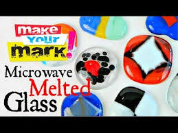How To Melt Glass In The Microwave Melting Glass Diy Glass Glass Crafts