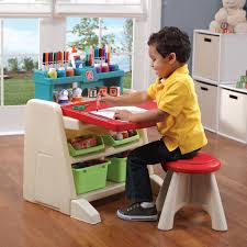 Step2 Flip Doodle Easel Desk With Stool Kohls In 2020 Art Desk Easel Kids Doodles