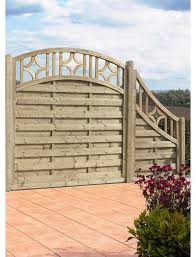 Mr Gardener Sichtschutzelement Usedom Einzeltur Mit Rundbogen Kdi Grun 90x180cm Hagebau De Sichtschutzelemente Usedom Grun