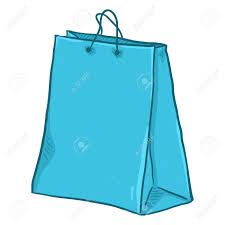 Elderly woman carrying a purse and shopping bag #4649 by djart. Vector Single Cartoon Light Blue Plastic Shopping Bag On Isolated Royalty Free Cliparts Vectors And Stock Illustration Image 97952839