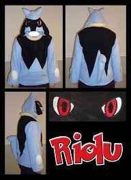 Maybe you would like to learn more about one of these? Riolu Pokemon Hoodie Cosplay By Bahzi On Deviantart Pokemon Hoodie Pokemon Cosplay