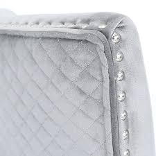 Get the best deals on velvet dining chairs. Grey Velvet Dining Chair With Studded Trims And Ring Knocker Back Picture Perfect Home
