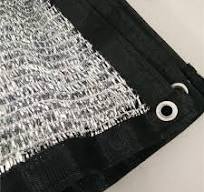 3m*4m 80% Shading Outdoor Patio Vehicle Aluminum Shade Cloth, UV Sun  Reflective Silver Mesh