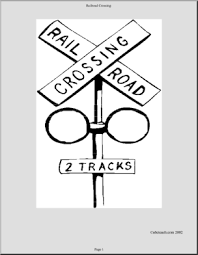 It was something that our family vowed together that even if it looks like a train isn't approaching. Coloring Page Railroad Crossing Abcteach