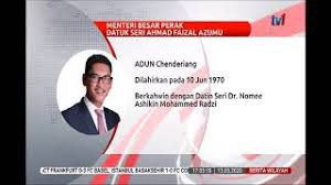 Datin seri nomee ashikin mohammed radzi. 13 Mac 2020 Berita Wilayah Datuk Seri Ahmad Faizal Azumu Mb Perak Youtube