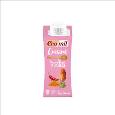 15 cl de riz cuisine soy 10 cl de boisson soja calcium soy 120 grammes de farine. Ecomil Cuisine India Bio 200 Ml Bebida Organica De Almendra Organic Almond Milk Lait D Amande Biologique
