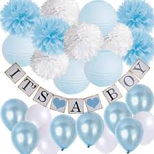 Boy S Baby Shower Decorations Set It S A Boy Banner Baby Blu In 2020 Baby Shower Decorations For Boys Diy Baby Shower Decorations Boy Elephant Baby Shower Decorations