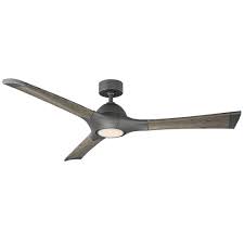 Matte black outdoor ceiling fan. Modern Forms 60 Woody 3 Blade Outdoor Led Smart Standard Ceiling Fan With Wall Control And Light Kit Included Reviews Wayfair